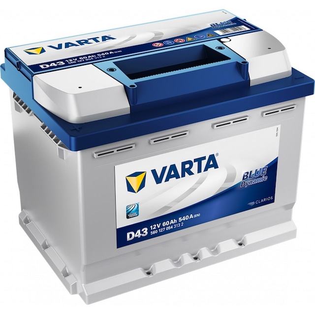 VARTA Blue Dynamic Batteri 12V 60AH 540CCA (242x175x190/190mm) +venstre D43