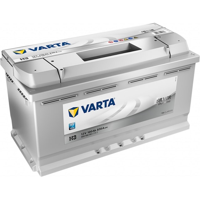 VARTA Silver Dynamic Batteri 12V 100AH 830CCA (353x175x190/190mm) +høyre H3