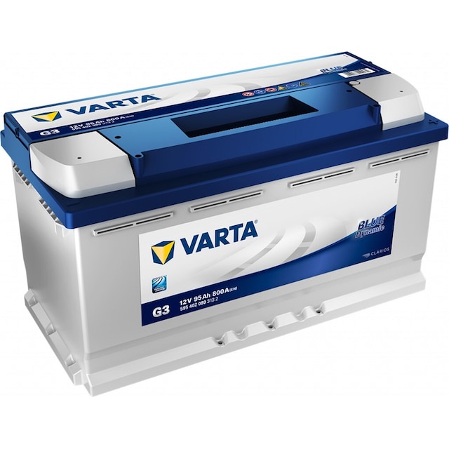 VARTA Blue Dynamic Batteri 12V 95AH 800CCA (353x175x190/190mm) +høyre G3