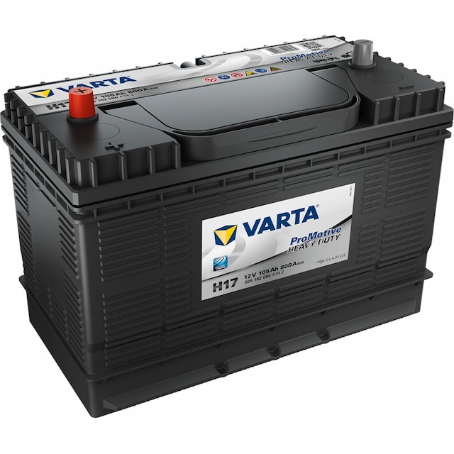 VARTA Promotive HD Batteri 12V 105AH 800CCA (330x172x220/240mm) +midtstilt H17