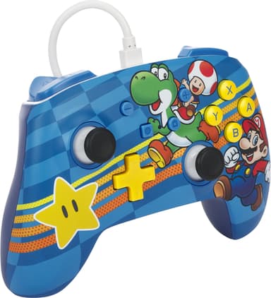PowerA Nintendo Switch Enhanced USB kablet kontroller Mushroom Kingdom