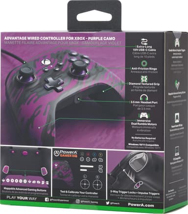 PowerA Xbox Advantage USB-C kablet kontroller (lilla)