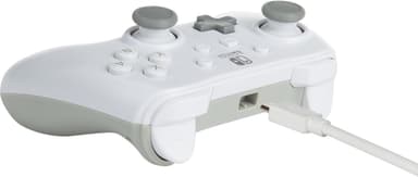 PowerA Nintendo Switch USB kablet kontroller (hvit)