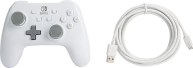 PowerA Nintendo Switch USB kablet kontroller (hvit)