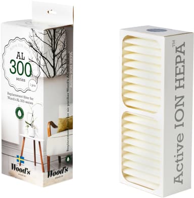 Wood s Active ION HEPA filter for luftrenser WHE301