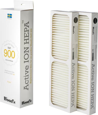Wood s Active ION HEPA filter for luftrenser WHE901 (2-pakning)