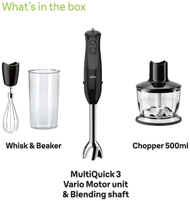 Braun MultiQuick 3 Stavmikser MQ3135BK