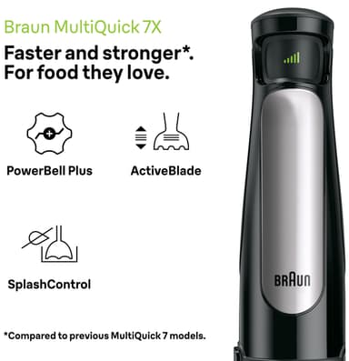 Braun MultiQuick7 stavmikser MQ 7000X (sort)