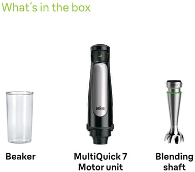 Braun MultiQuick7 stavmikser MQ 7000X (sort)