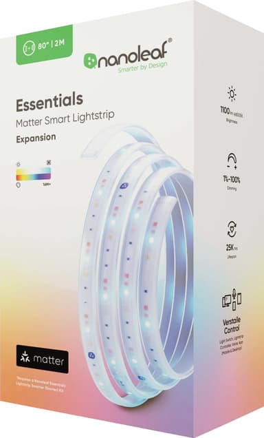 Nanoleaf Essentials Matter lysstripe utvidelsespakke (2m)
