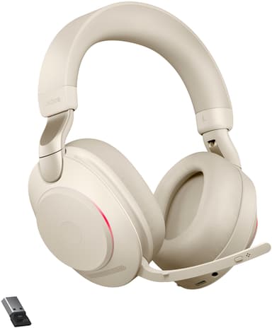 Jabra Evolve2 85 UC USB-A hodetelefoner (beige)