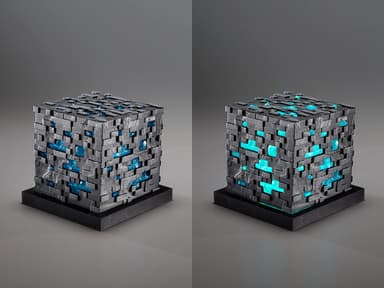Minecraft Diamond Ore dekorativt lys