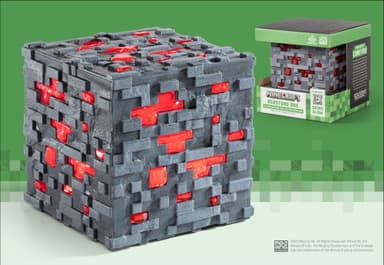 Minecraft Redstone Ore dekorativt lys