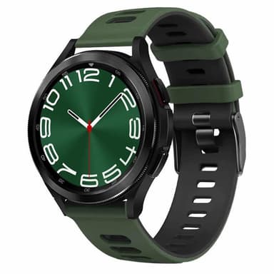 Twin klokkearmbånd Samsung Galaxy Watch 6 Classic (43mm) - Grønn/sva