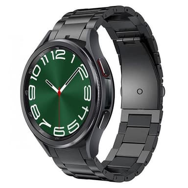 Armbånd titan No-Gap Samsung Galaxy Watch 6 Classic (43mm) - Svart