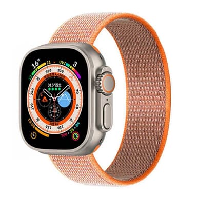 Nylon klokkerem Apple Watch Ultra 2 (49mm) - Spicy Orange
