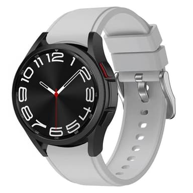 Silikon armbånd No-Gap Samsung Galaxy Watch 6 Classic (43mm) - Lysegr