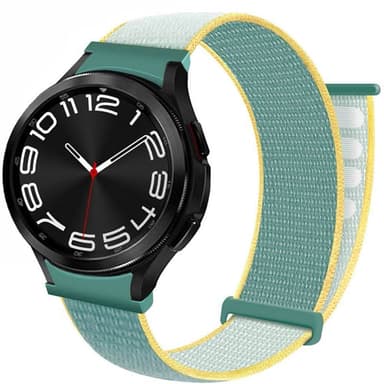 Nylon armbånd No-Gap Samsung Galaxy Watch 6 Classic (43mm) - Sunshine