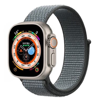 Nylon klokkerem Apple Watch Ultra 2 (49mm) - Storm Grey