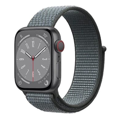 Nylon klokkerem Apple Watch 9 (41mm) - Storm Grey