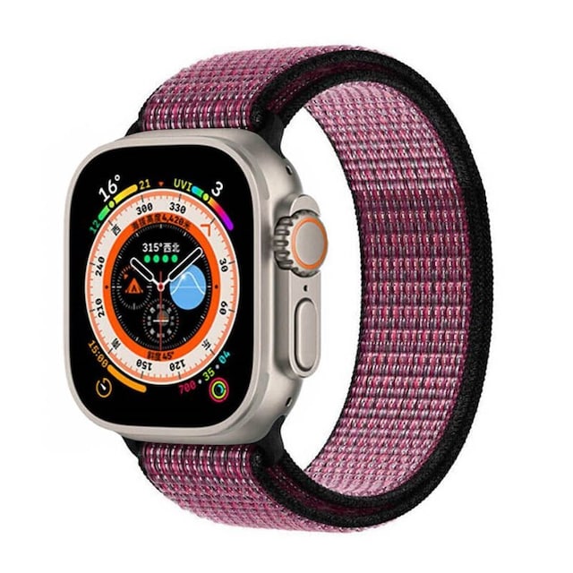 Nylon klokkerem Apple Watch Ultra 2 (49mm) - True Berry