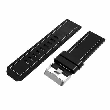 Lær klokkereim easyfit Garmin D2 Bravo - Svart