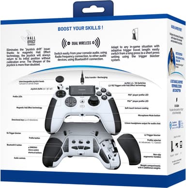 Nacon Revolution 5 Pro PlayStation 5/4 kontroller (hvit)