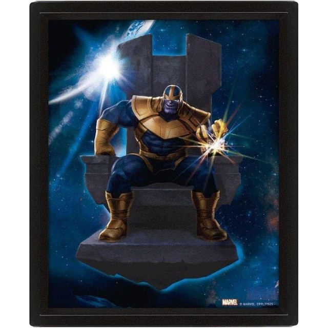 Avengers Thanos 3D lentikulær plakat