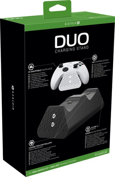 Gioteck Duo Xbox Charging basestasjon til spillkontrollere
