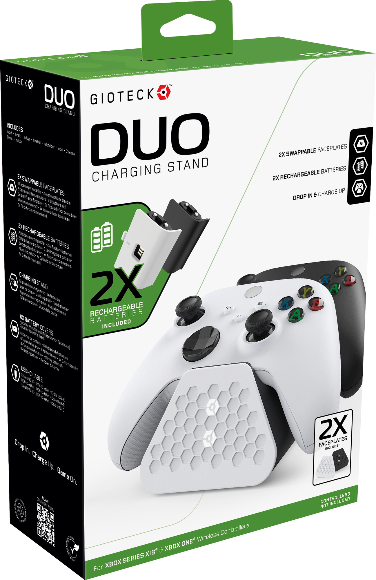 Gioteck Duo Xbox Charging basestasjon til spillkontrollere