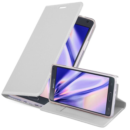 Samsung Galaxy NOTE 4 lommebokdeksel etui (sølv)