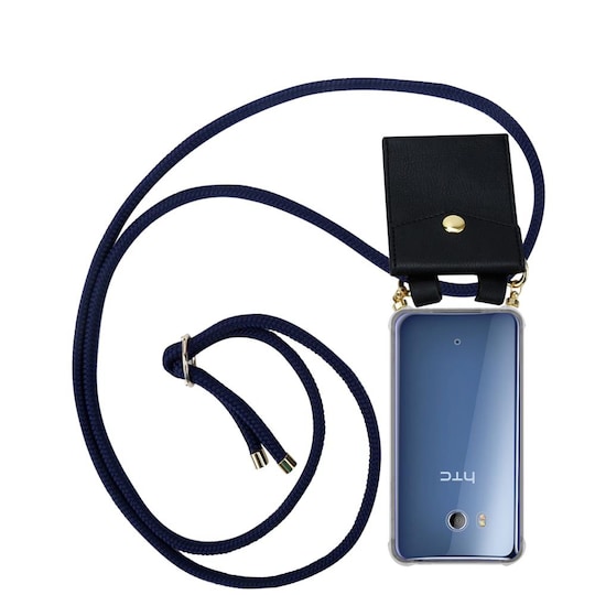 HTC OCEAN / U11 Deksel med Halskjede (blå)