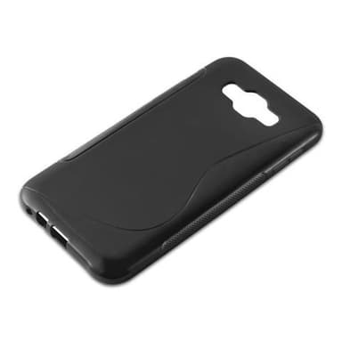 Samsung Galaxy E7 silikondeksel case (svart)