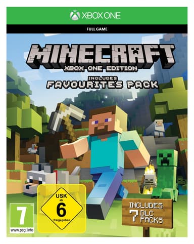 Xbox One S 500 GB Minecraft spillpakke (hvit)