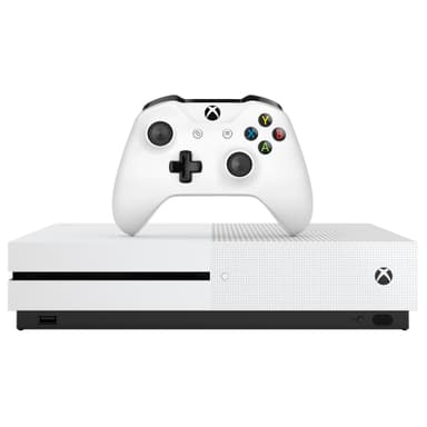Xbox One S 500 GB Minecraft spillpakke (hvit)
