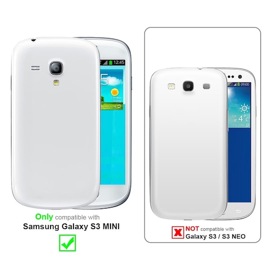 Samsung Galaxy S3 MINI lommebokdeksel etui (blå)