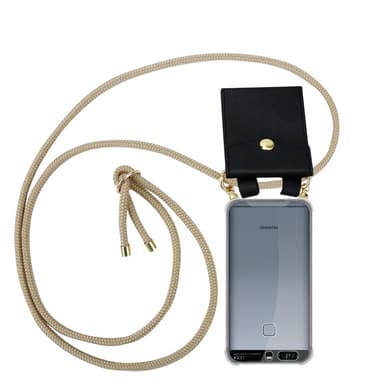 Huawei P9 Deksel med Halskjede (brun)