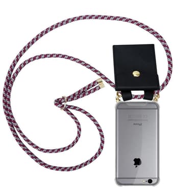 iPhone 6 PLUS / 6S PLUS Deksel med Halskjede (rød)