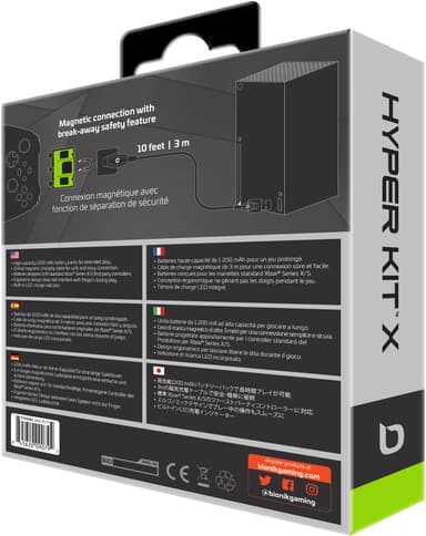 Bionik Xbox Series X/S Hyper Kit batterilader for kontroller