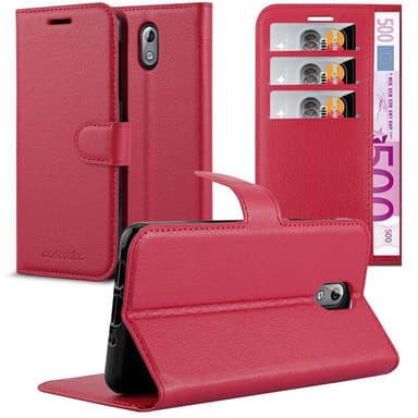 Nokia 3.1 lommebokdeksel etui (rød)