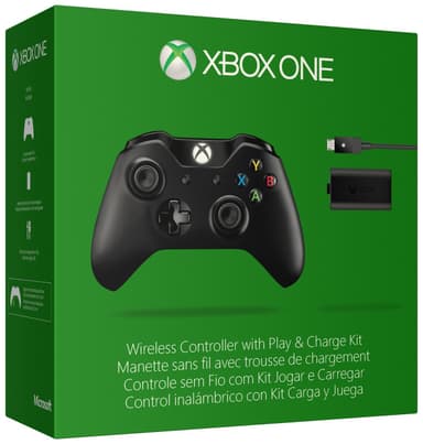 Xbox One trådløs håndkontroll + Play & Charge sett