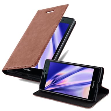 Huawei ASCEND P7 lommebokdeksel case (brun)