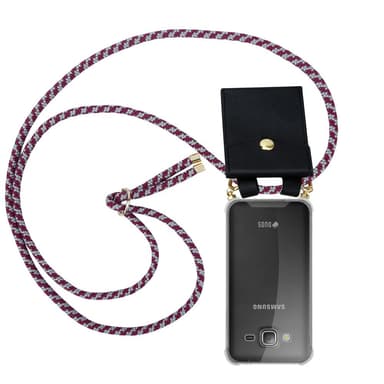 Samsung Galaxy J3 2016 Deksel med Halskjede (rød)
