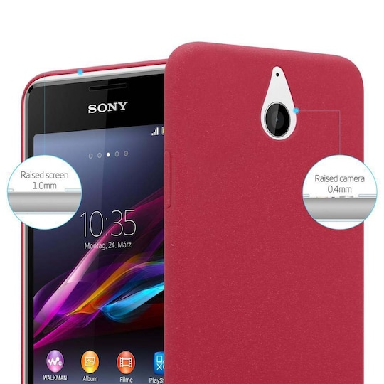 Sony Xperia E1 Hardt Deksel Cover (rød)