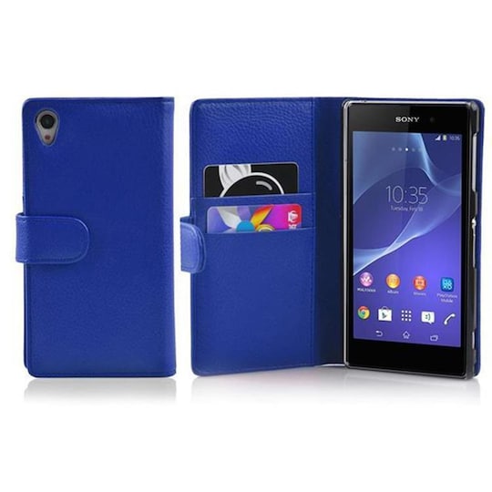Sony Xperia Z2 lommebokdeksel etui (blå)