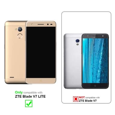 ZTE Blade V7 LITE lommebokdeksel case (brun)