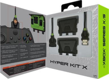 Bionik Xbox Series X/S Hyper Kit batterilader for kontroller