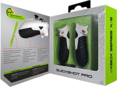 Bionik Quickshot Pro Xbox Series X/S kontrollergrep (sort/hvit)