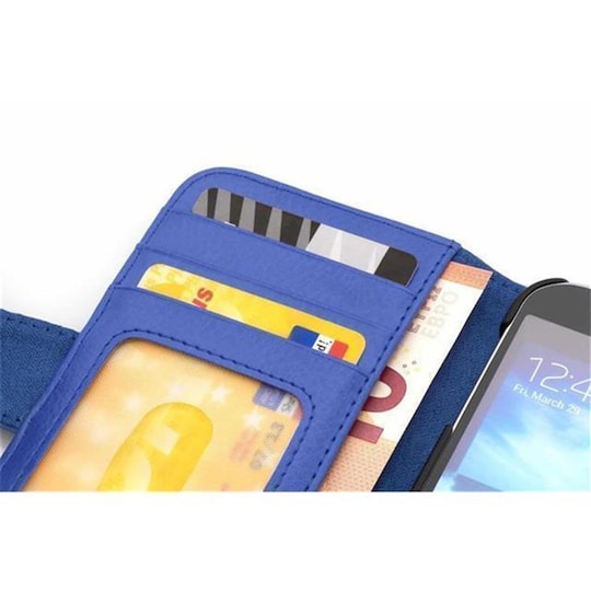 HTC ONE M8 MINI lommebokdeksel case (blå)