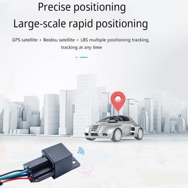 Bilrelé Sanntids GPS-tracker Tyverisikring Alarm Sikkerhet Tyveribeskyttelse
